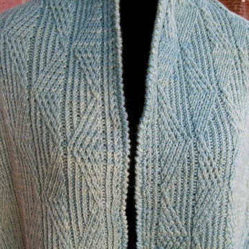 Mandelbrot Twist Stitch Shawl