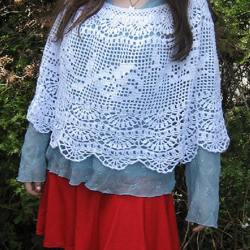 Crochet Poncho "Pansy Afternoons"