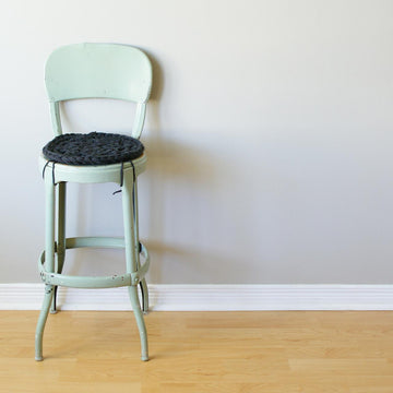 Super Chunky Crochet Stool Cover (12" diameter) (pillow001)