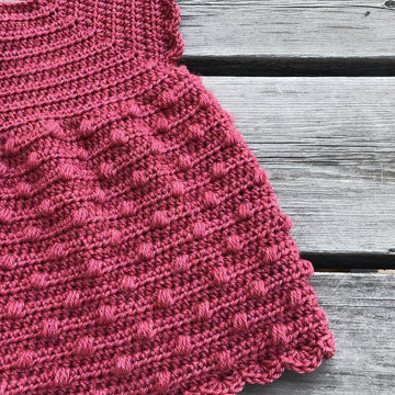 Crochet baby dress - Sylvia Bobble Dress