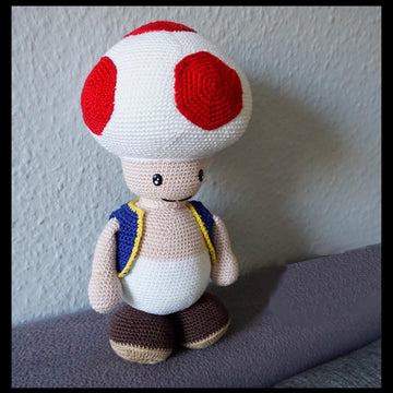 Häkelanleitung Amigurumi Pilz Toad