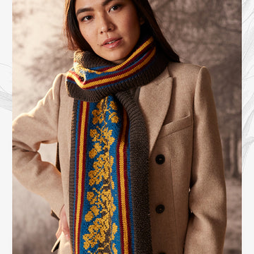 "Odette Scarf" - Scarf Knitting Pattern For Women in Willow and Lark Ramble