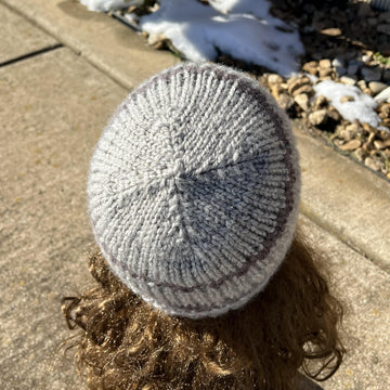 Coffee Shop Cap -- a loom knit pattern