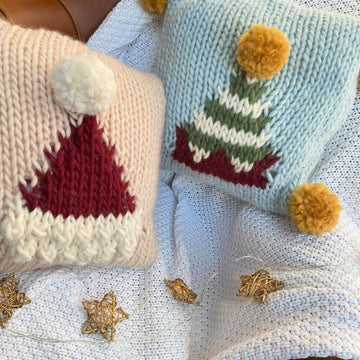 Hats Off To Santa Small Santa Hat Cushion Cover
