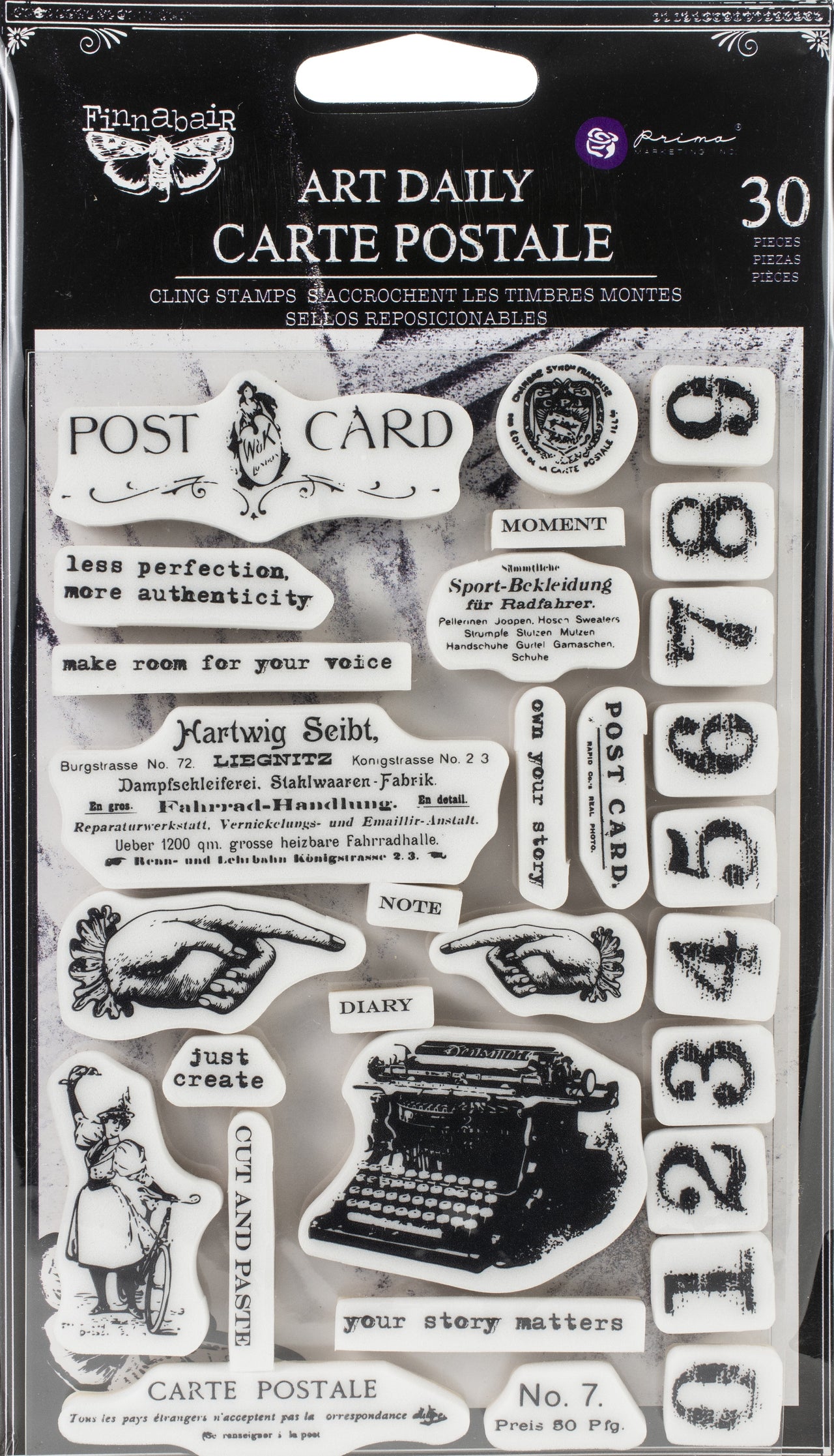 Prima Marketing Prima Art Daily Planner Clear Stamps - Carte Postale