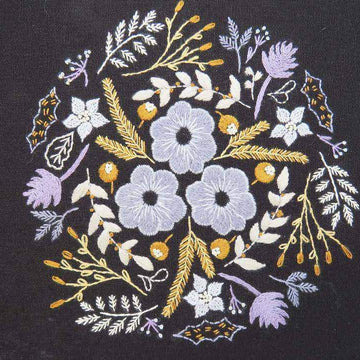Stitchdoodles Winter Flowers, Hand Embroidery Pattern