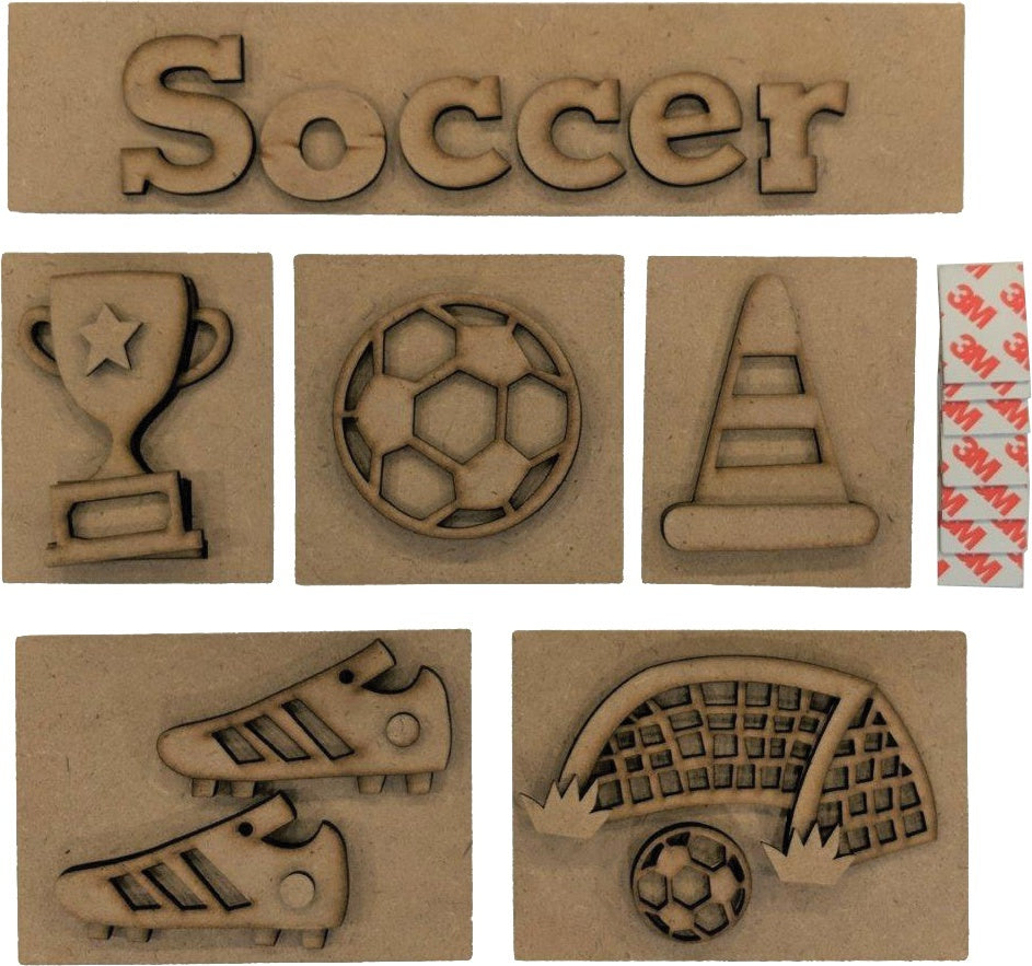 Foundations Decor Shadow Box Kit - Soccer