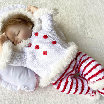 Carly baby doll clothes knitting pattern 19086