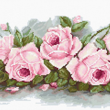 Luca-S Romantic Roses Cross Stitch Kit