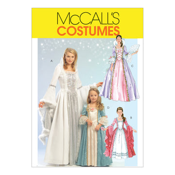 McCall's Misses'/Children's/Girls' Princess Costumes M5731 - Sewing Pattern
