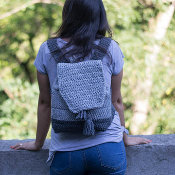 Light Grey Dipped Backpack