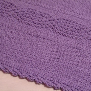 Blanket with Celtic Cable Design