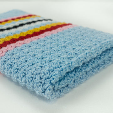 Winter Wonderland Wattle Stitch Crochet Blanket