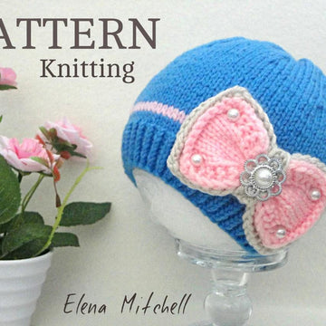 Knitted Baby Cap Pattern for Babies Infant Girl