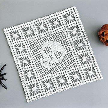Skull and Spider Doily