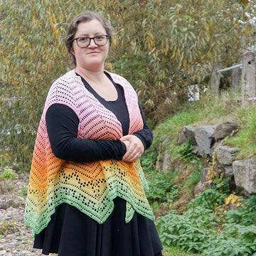 Sweet papaya vest or shawl