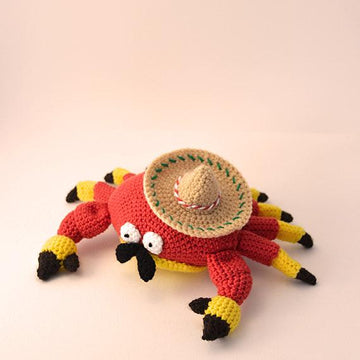 Crab Crochet Pattern, Crab Amigurumi, Sombrero Crab Pattern