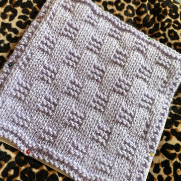 Knit and Purl Patchwork Blanket