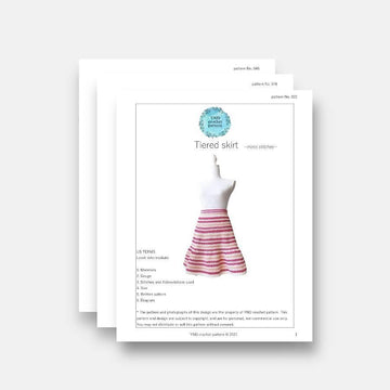 Moss Stitches Tiered skirt