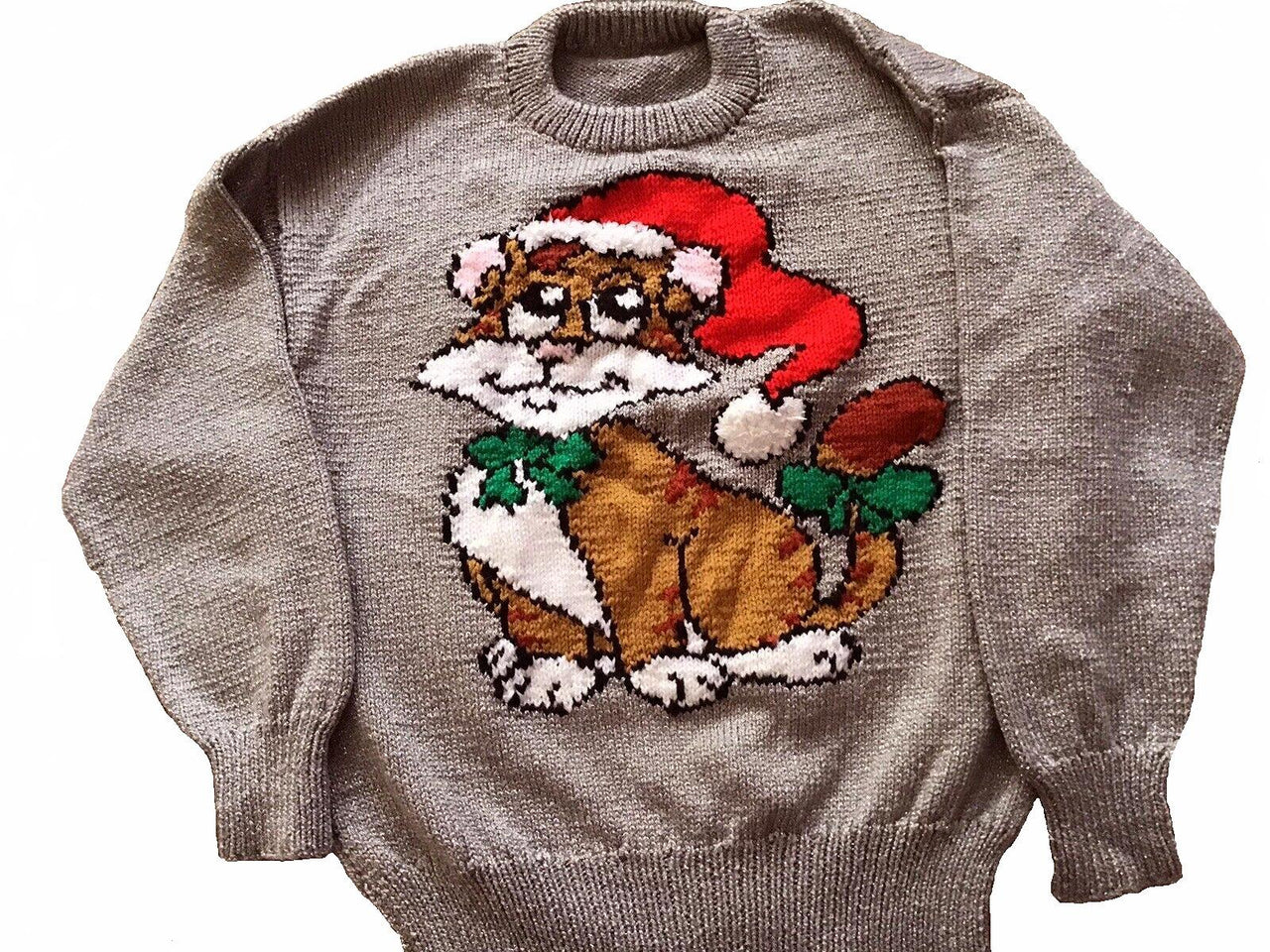 Christmas Ginger Pussy Cat Jumper