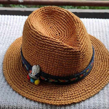 Cowboy raffia hat Fedora Secret