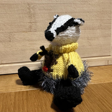 Badger Wearing Rudolph Christmas Jumper - Chocolate Orange Cover/Stuffed Ornament