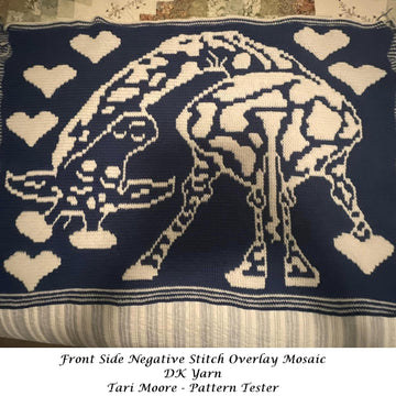 Giraffe LovePrints Blanket Overlay Mosaic Crochet Pattern