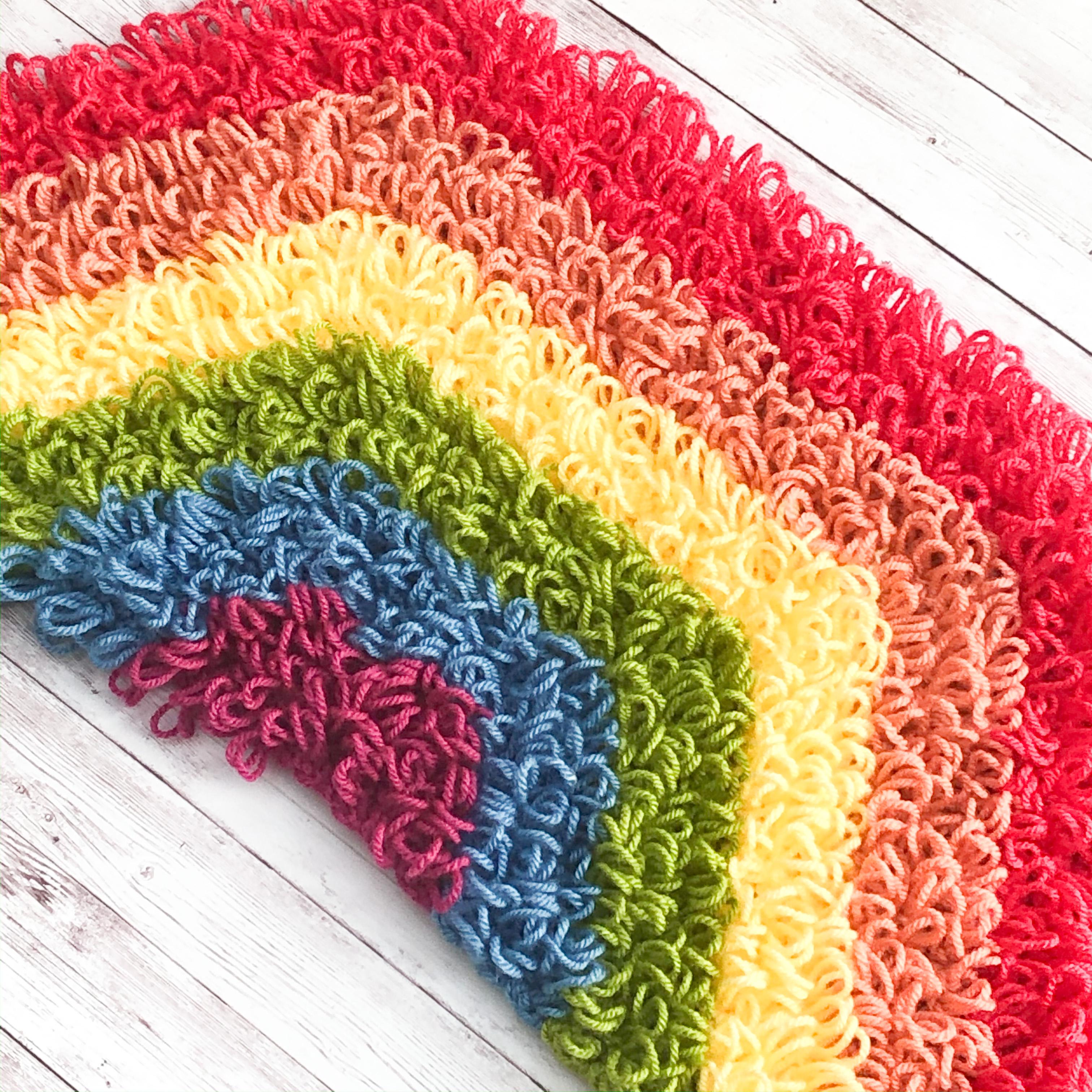 Loopy Rainbow Rug