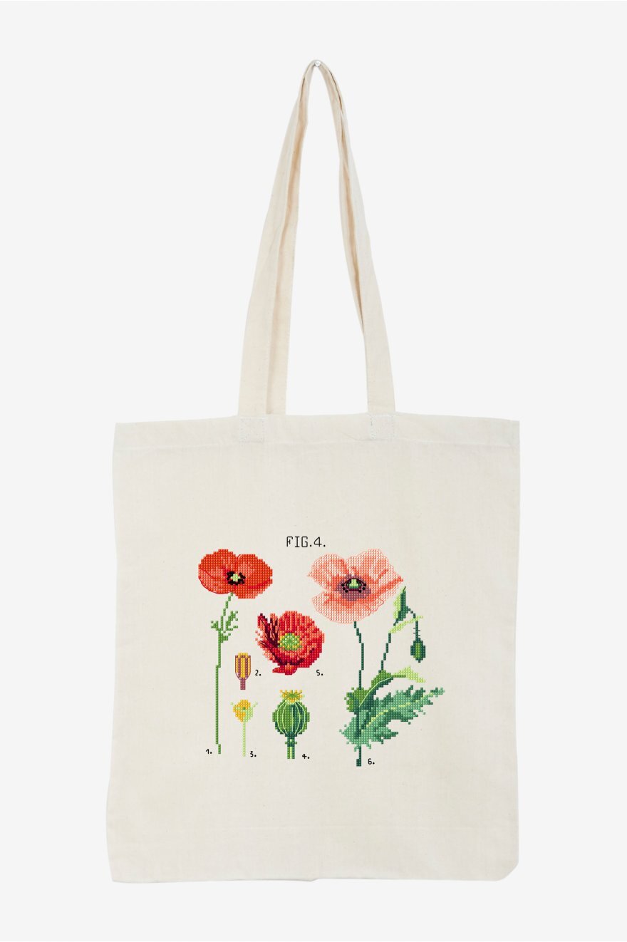 DMC Botanical Poppies - PAT1381 - Downloadable PDF