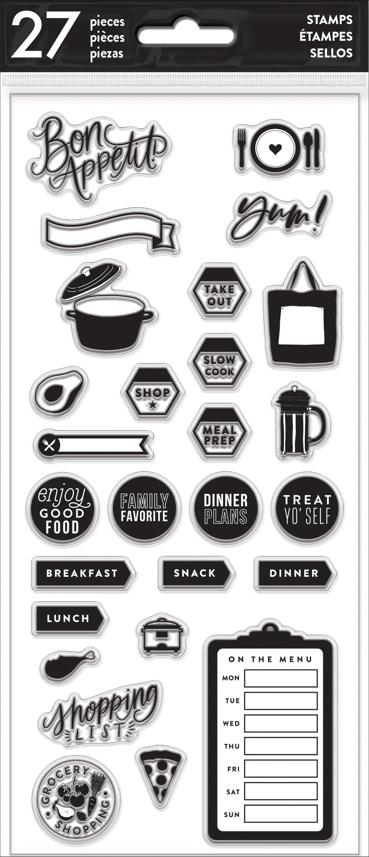 Happy Planner Clear Stamps - Recipe