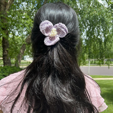 Winged Blossom Crochet Hair Clips Collection