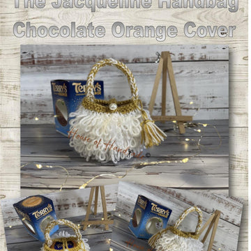 The Jacqueline Handbag Chocolate Orange Cover Knitting Pattern