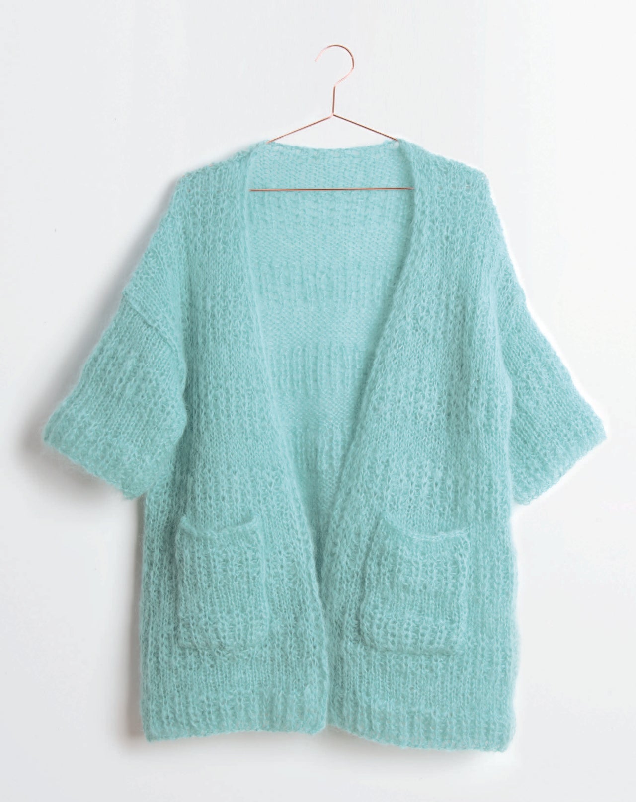 Cardigan in Rico Essentials Mohair - 643 - Leaflet