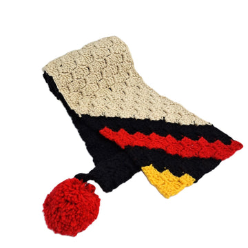 Red Black Beige Scarf C2C