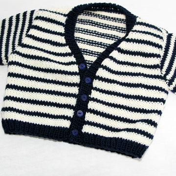 Strickanleitung Babycardigan Julius & Julia in den Größen 62 bis 92, für Fortgeschrittene