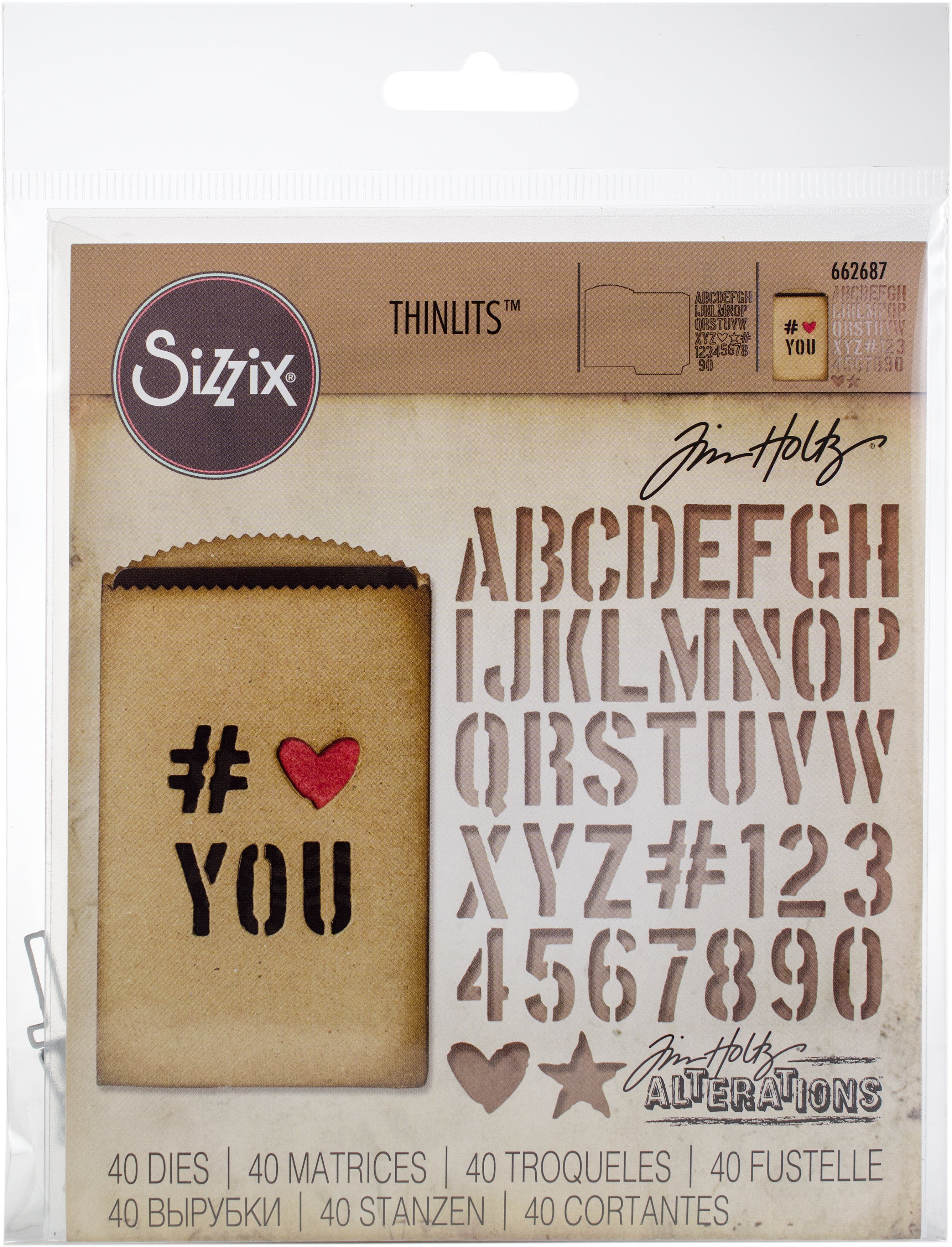 Sizzix Thinlits Dies By Tim Holtz - Gift Card Bag