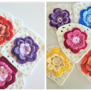 Flower Granny Squares & Triangles