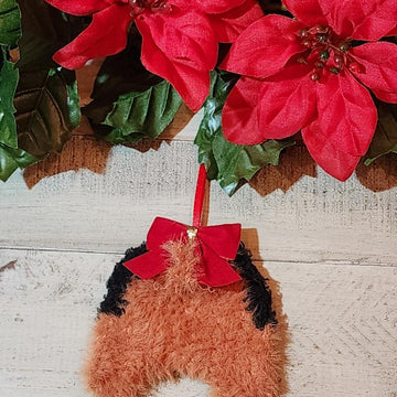 Yorkie Butt Ornament