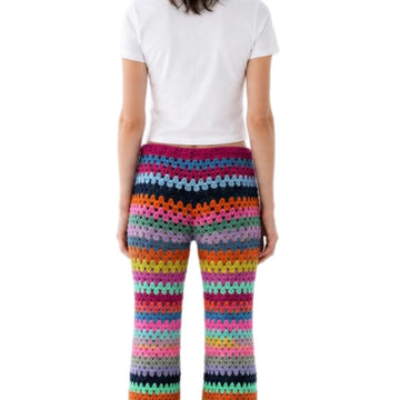 3/4 Crochet Flared Trousers