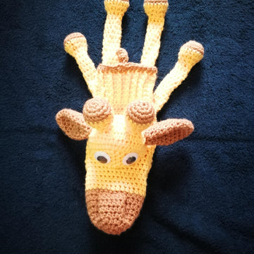 Crochet Hand Puppet Giraffe