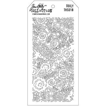 Stampers Anonymous Tim Holtz Layered Stencil 4.125"X8.5" - Doily