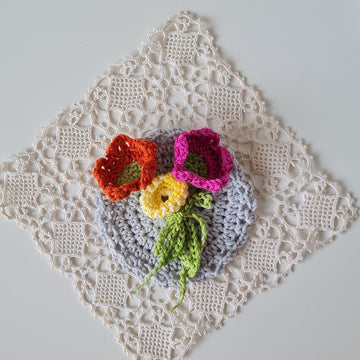 Framed Flower Brooches