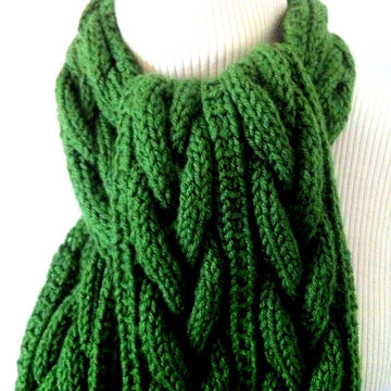 Connemara Plaited Knit Scarf