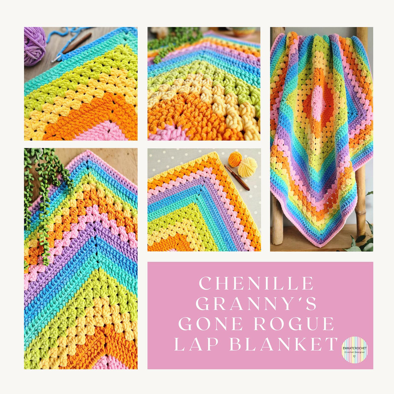 Chenille Granny's Gone Rogue Lap Blanket