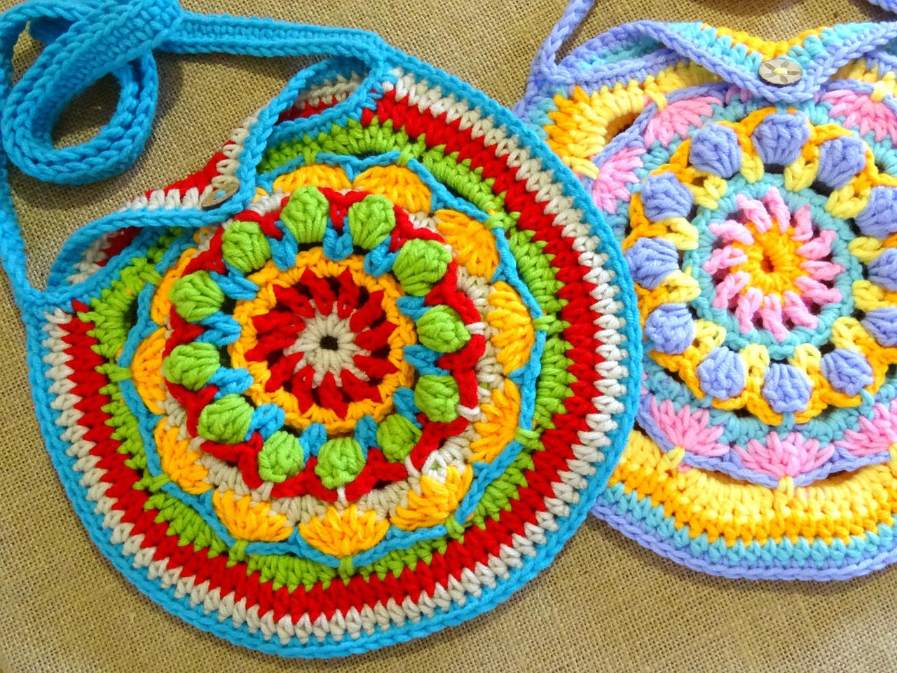 Crochet Mandala Shoulder Bag