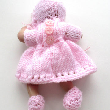 Easy 6.5 inch dolls Dress knitting pattern