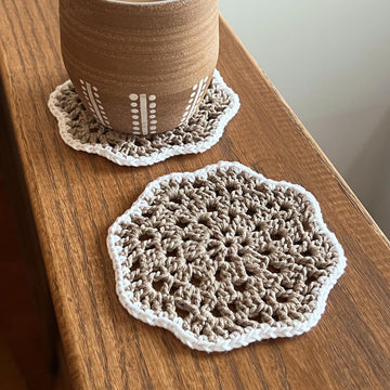 Cute Daisy Wavy Granny Coaster