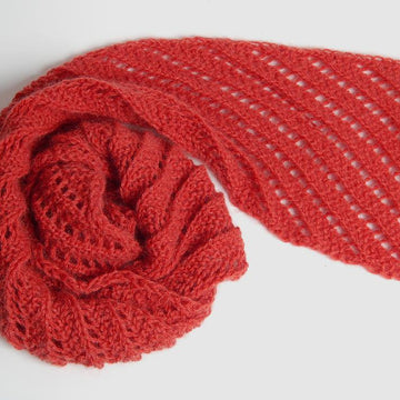 The Ridges - A Scarf with a Simple or Picot Fancy Edging