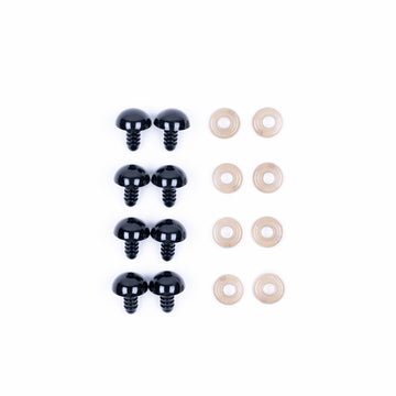 Deramores 15mm Black Safety Eyes - Pack of 8