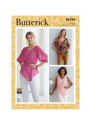 Butterick Misses' Tops B6764 - Sewing Pattern